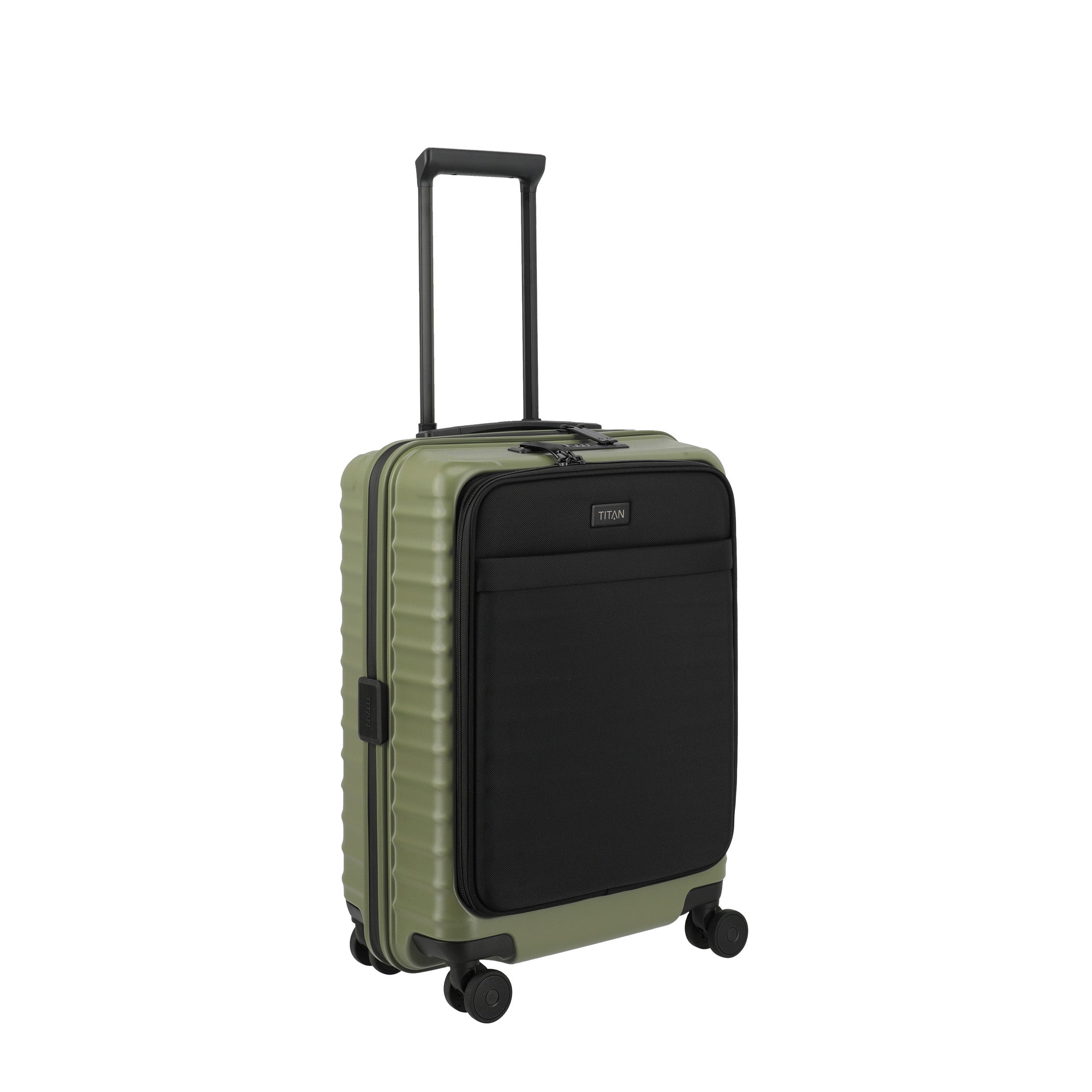 Titan UPGRADE Trolley with Front Pocket, Forest green