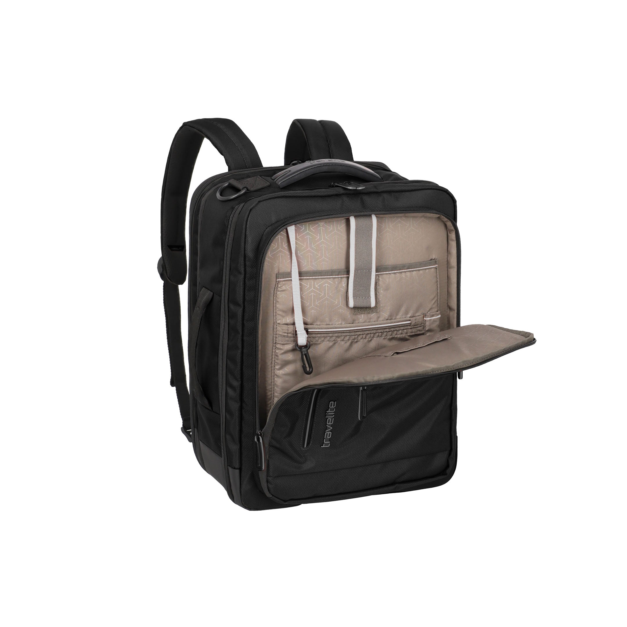 Travelite Crosslite Backpack – Kabinväska 43 cm, Black