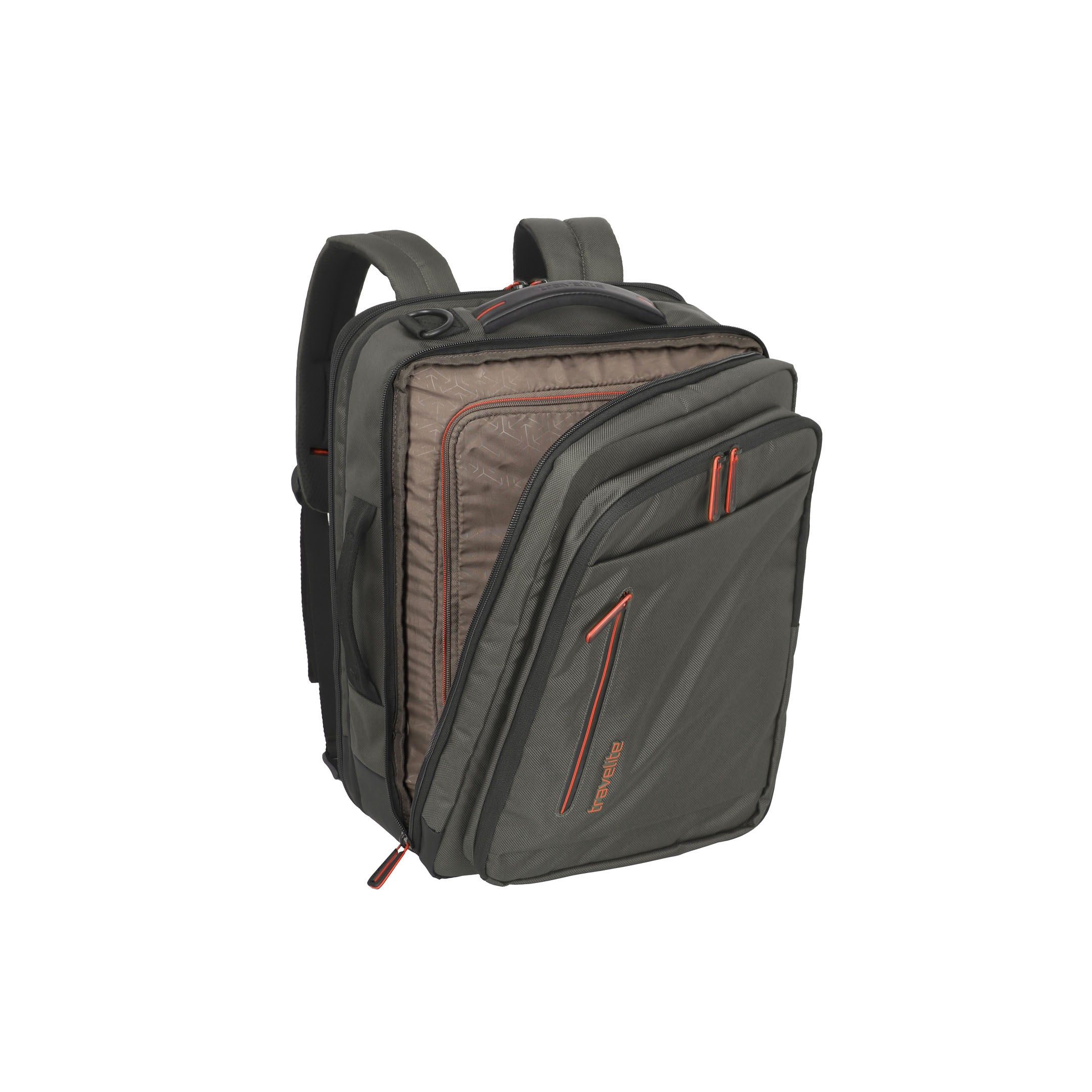 Travelite Crosslite Backpack – Kabinväska 43 cm, Olive