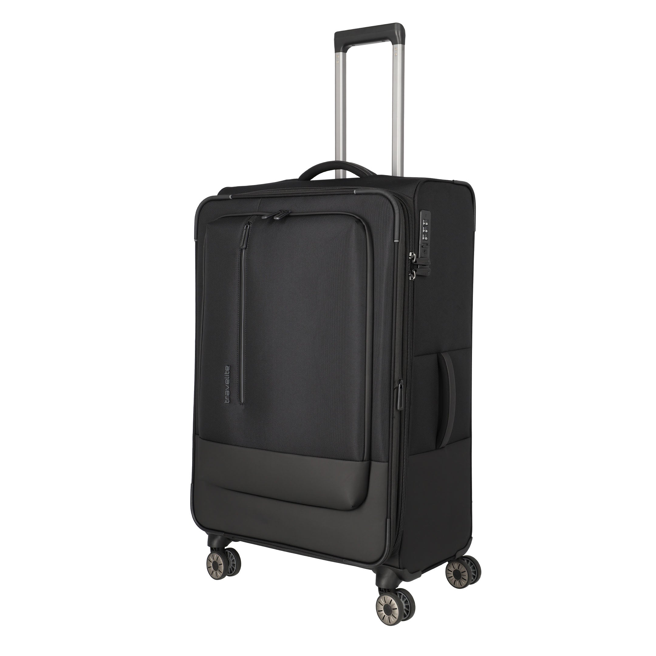 Travelite Crosslite Trolley L – Expanderbar resväska 77 cm, Black