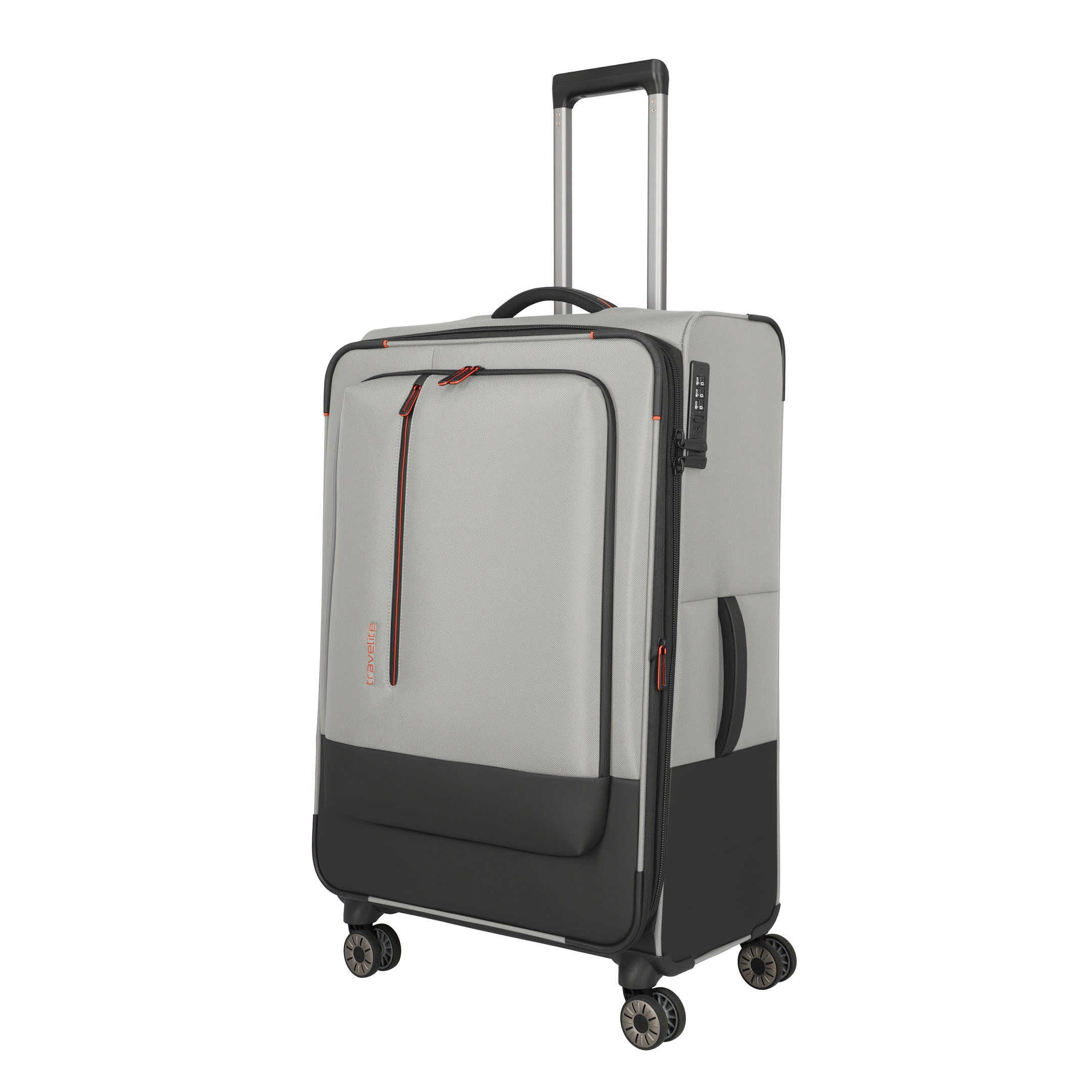 Travelite Crosslite Trolley L – Expanderbar resväska 77 cm, Nature