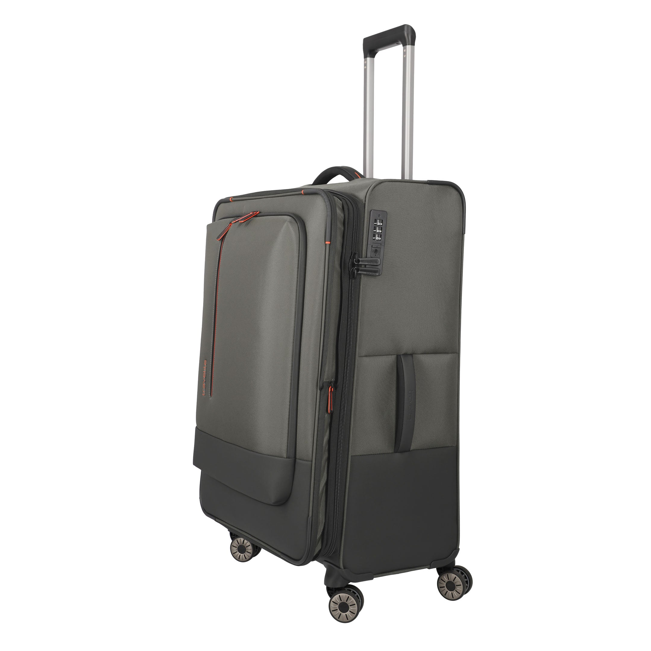 Travelite Crosslite Trolley L – Expanderbar resväska 77 cm, Olive