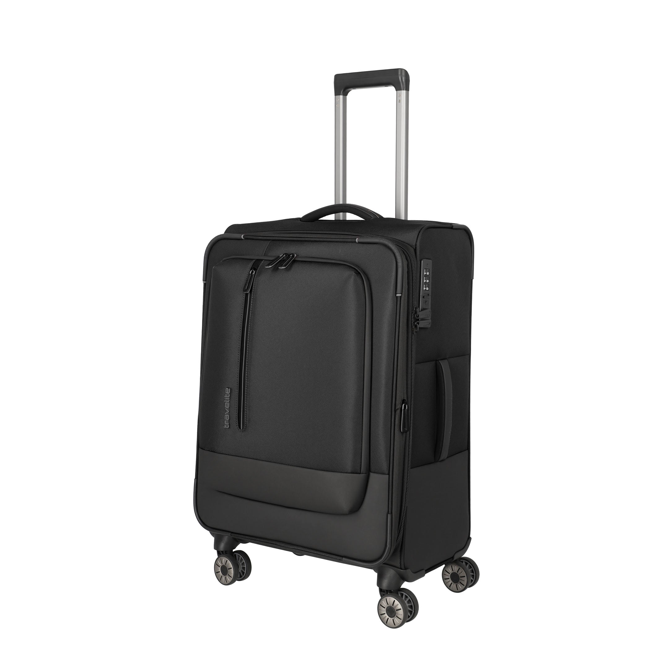 Travelite Crosslite Trolley M – Expanderbar resväska 66 cm, Black