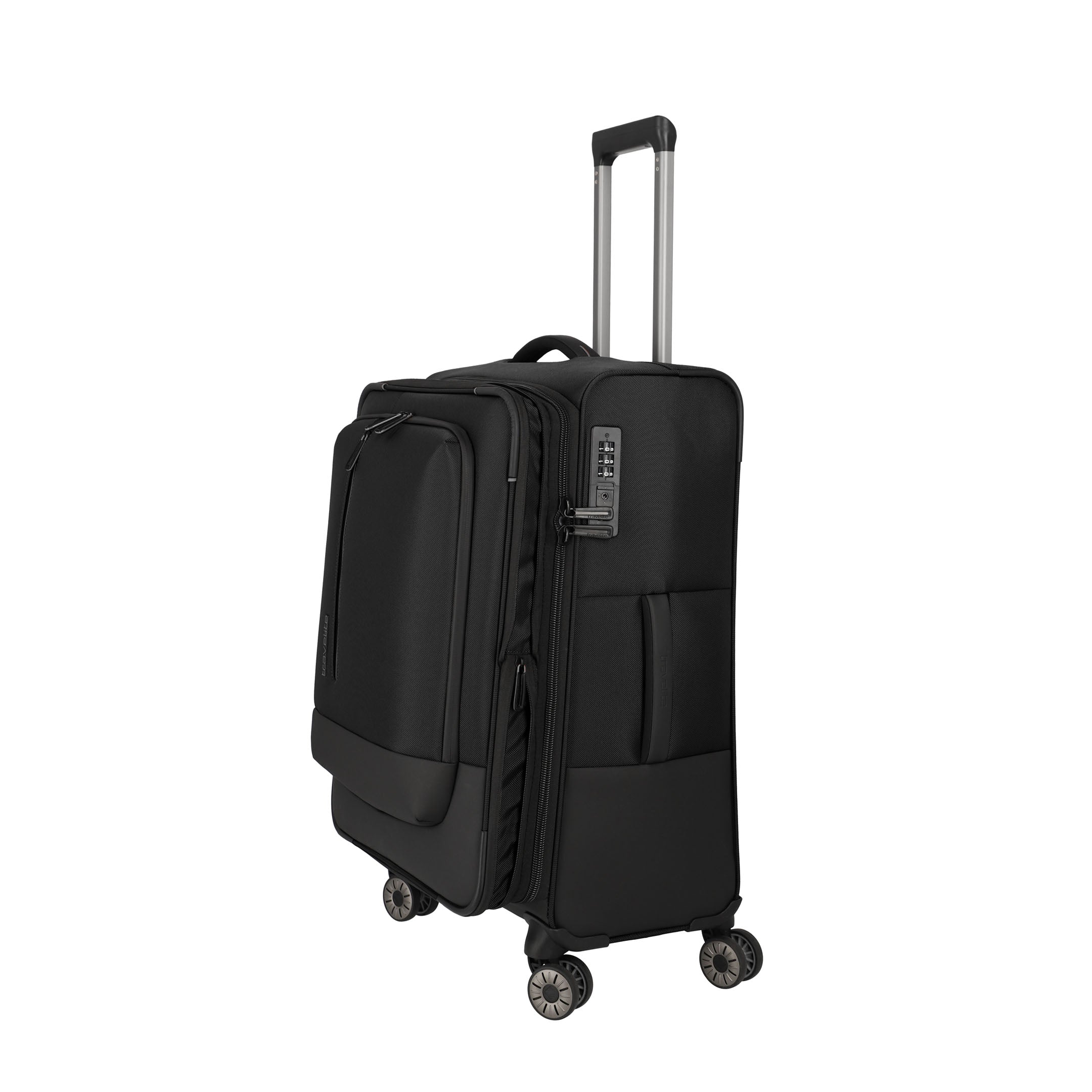 Travelite Crosslite Trolley M – Expanderbar resväska 66 cm, Black