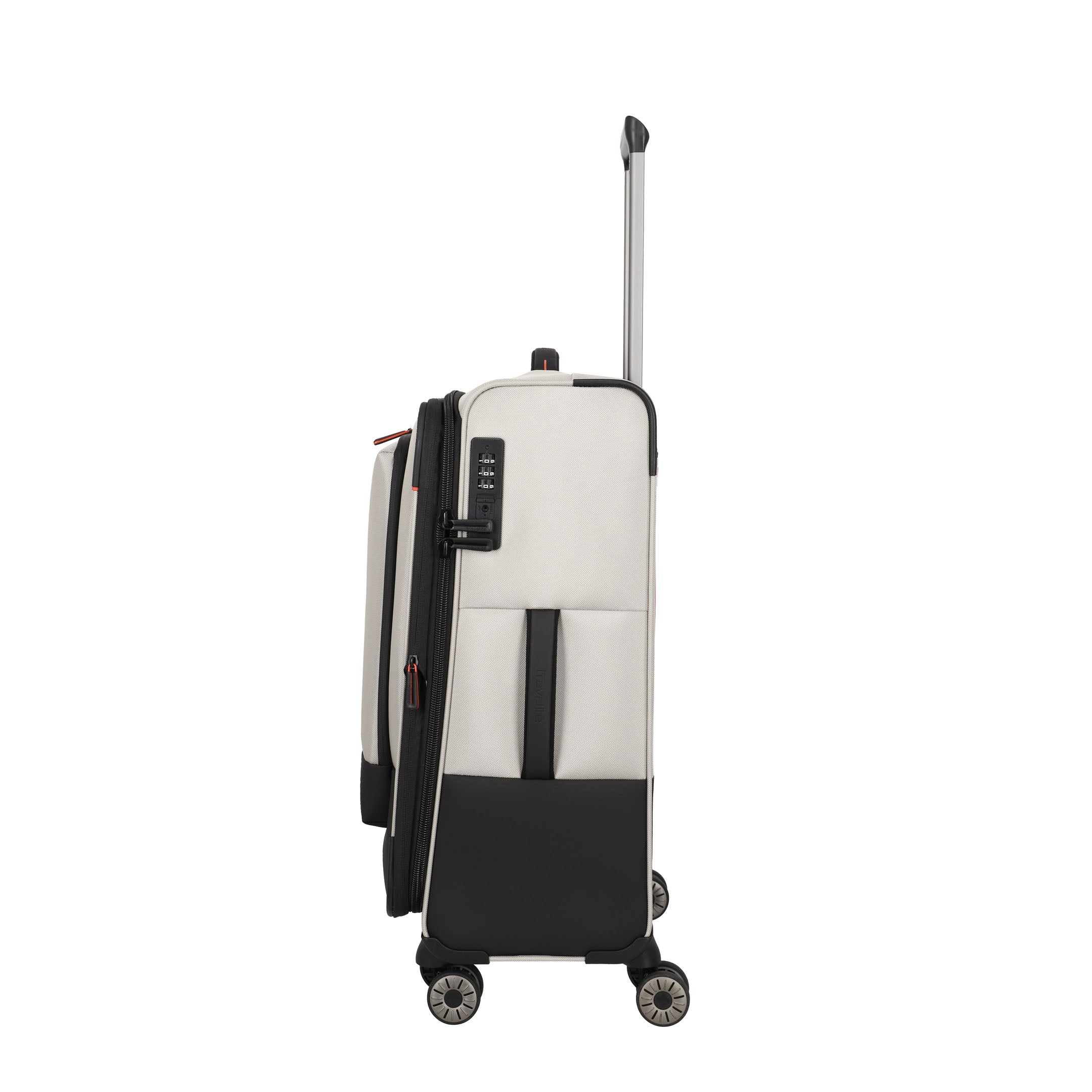 Travelite Crosslite Trolley M – Expanderbar resväska 66 cm, Nature