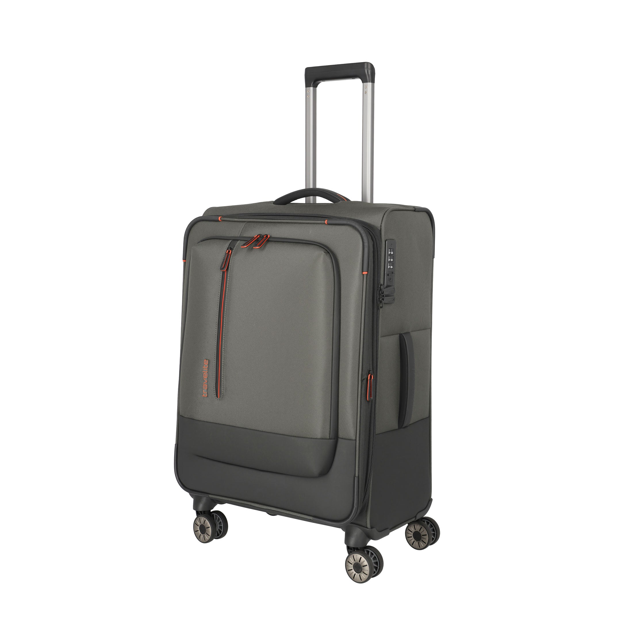 Travelite Crosslite Trolley M – Expanderbar resväska 66 cm, Olive