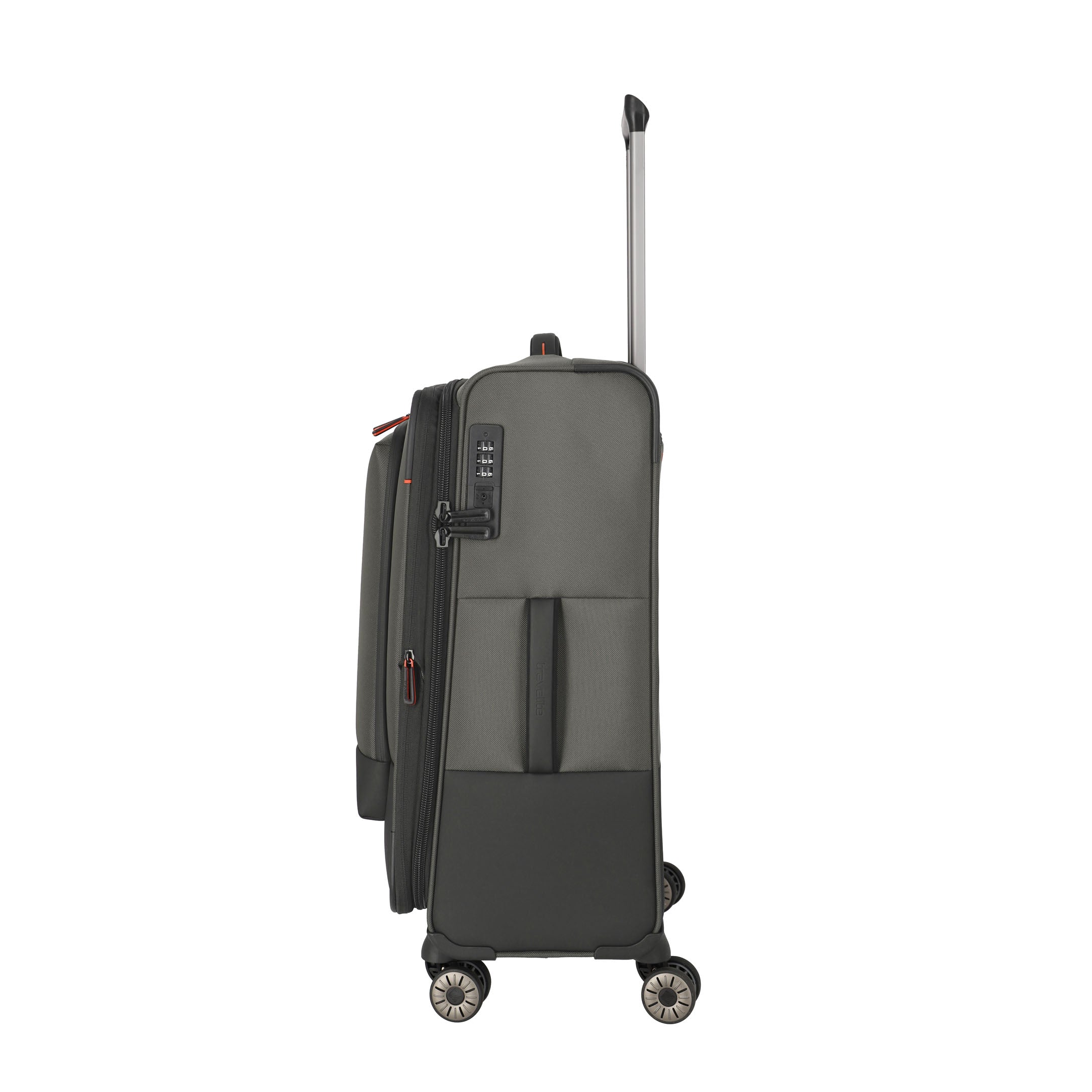 Travelite Crosslite Trolley M – Expanderbar resväska 66 cm, Olive