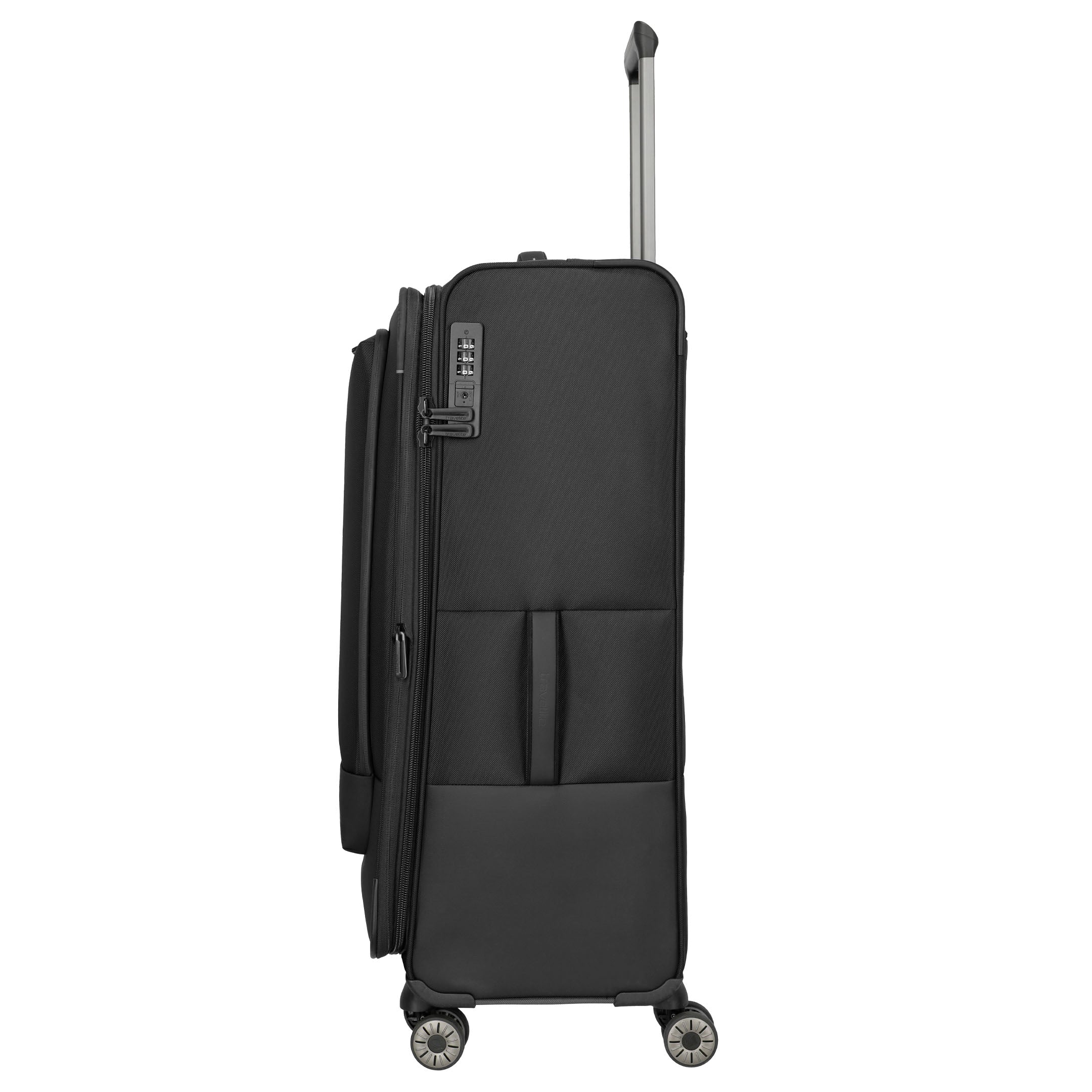 Travelite Crosslite Trolley XL – Expanderbar resväska 81 cm, Black