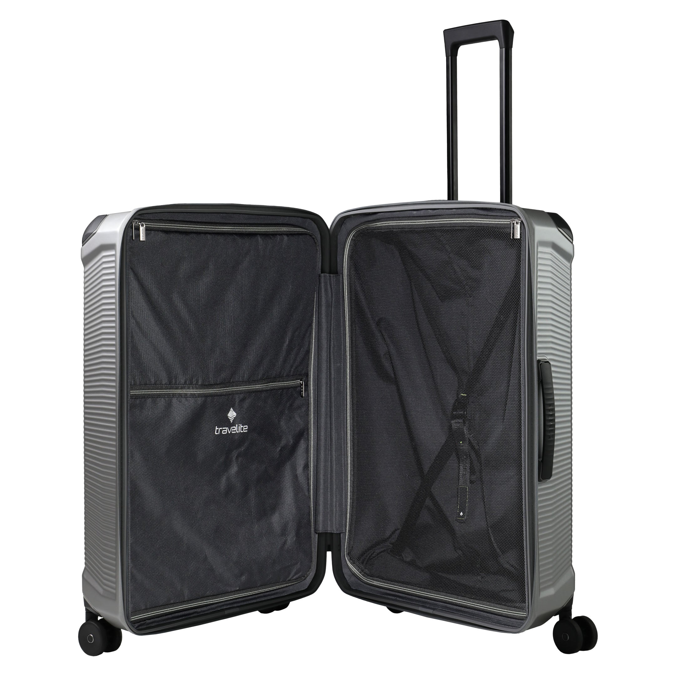 Travelite Millennium Trolley L – Resväska 76 cm, Silver
