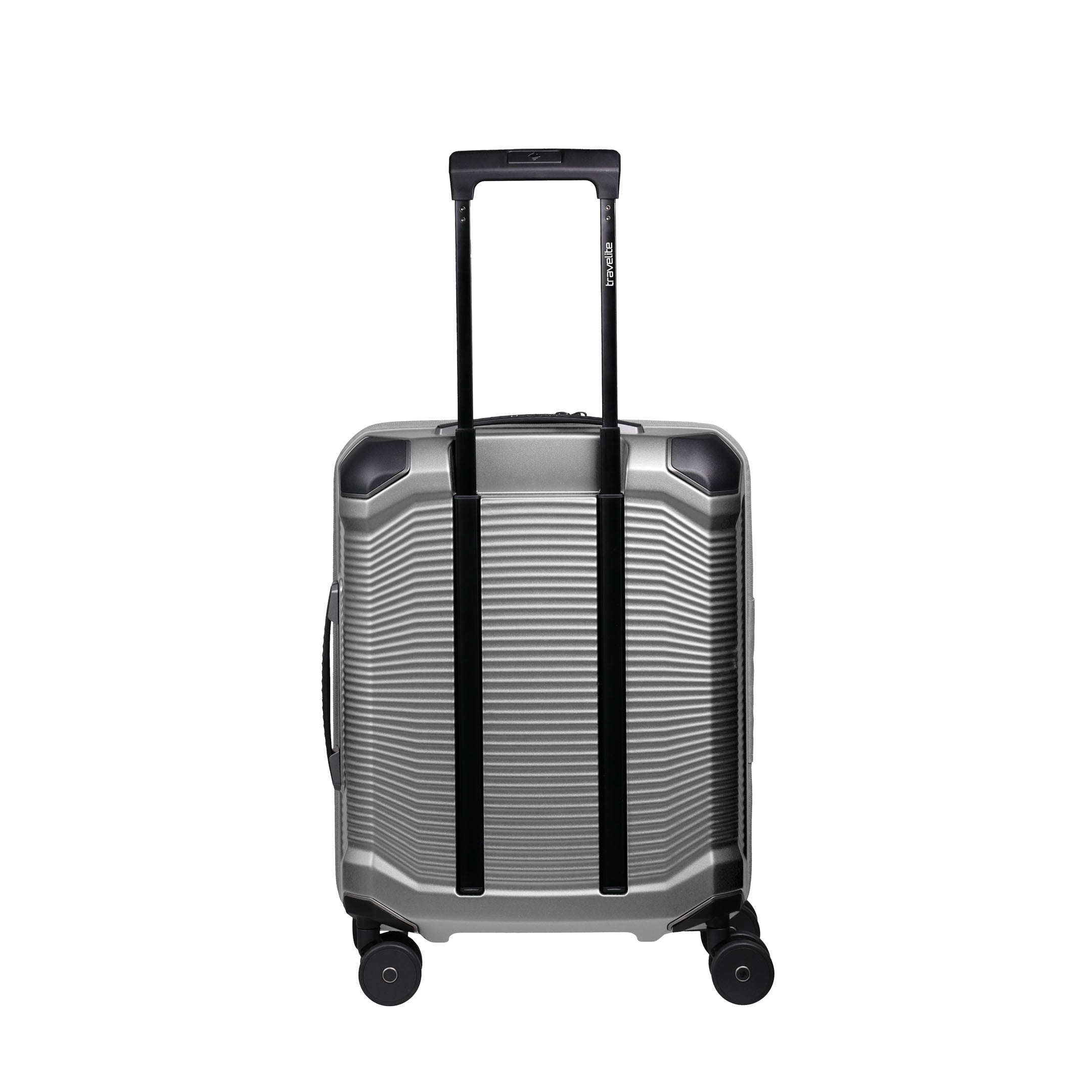 Travelite Millennium Trolley S+ – Kabinväska 55 cm med ytterfack, Silver