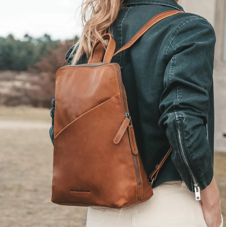 The Chesterfield Brand Amanda Leather Backpack, Cognac