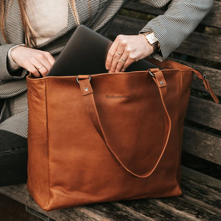 The Chesterfield Brand Berlin Shoppingväska, Cognac