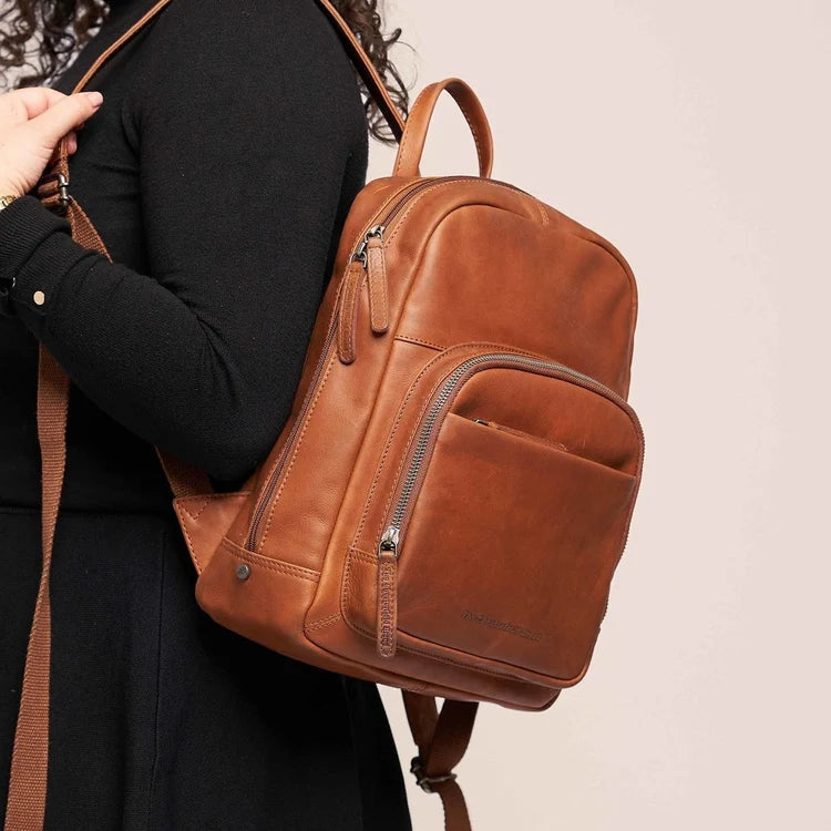The Chesterfield Brand Santana Skinnryggsäck, Cognac