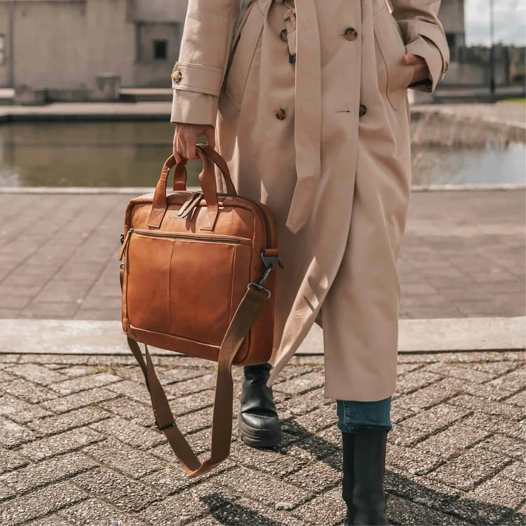 The Chesterfield Brand Calvi Laptopväska, Cognac