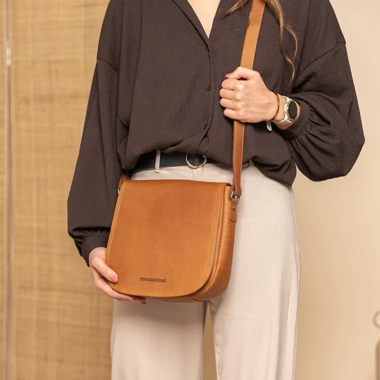 The Chesterfield Brand Everglades Leather Crossbodyväska, Cognac
