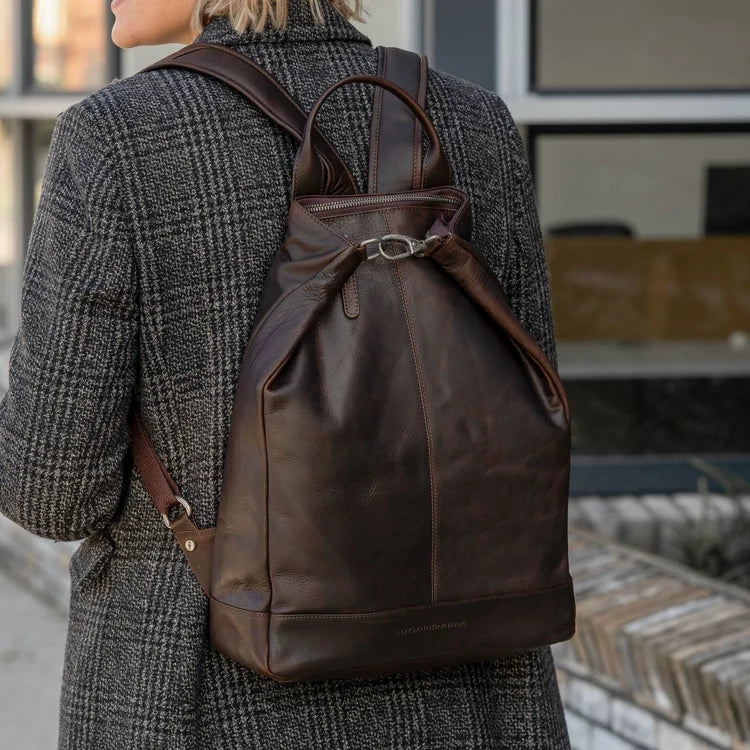 The Chesterfield Brand Manchester Leather Ryggäsäck, Brun