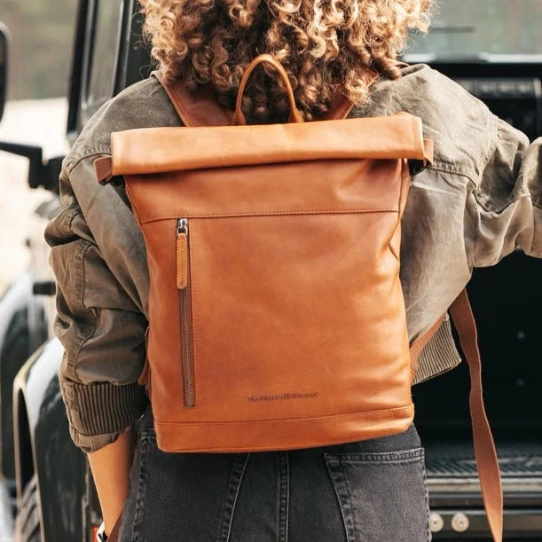 The Chesterfield Brand Mazara Leather Ryggsäck, Cognac