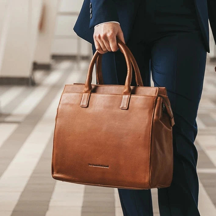 The Chesterfield Brand Rivera Leather Datorväska, Cognac