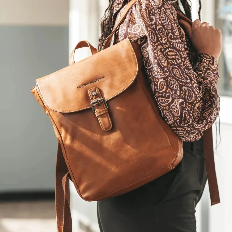 The Chesterfield Brand Vermont Skinnryggsäck, Cognac